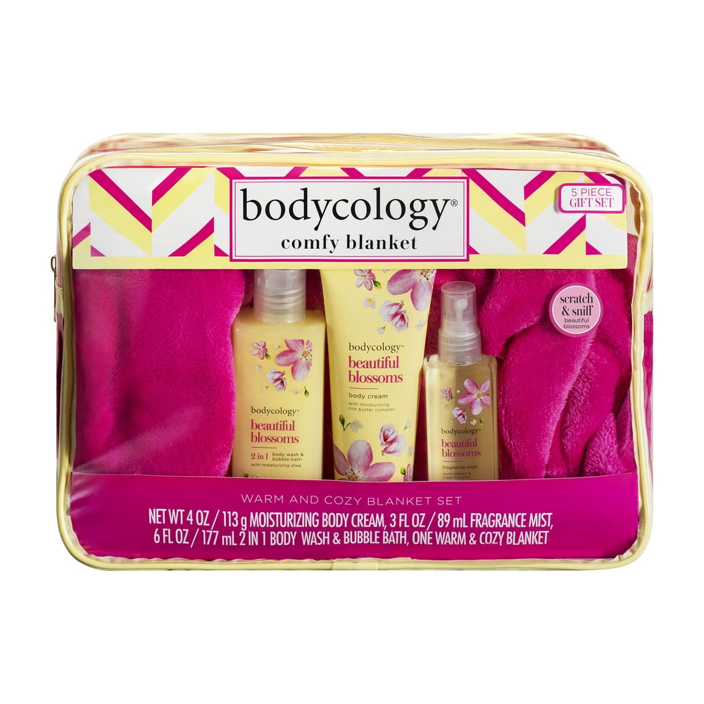 Bodycology Beautiful Blossoms Snuggly Blanket Gift Set