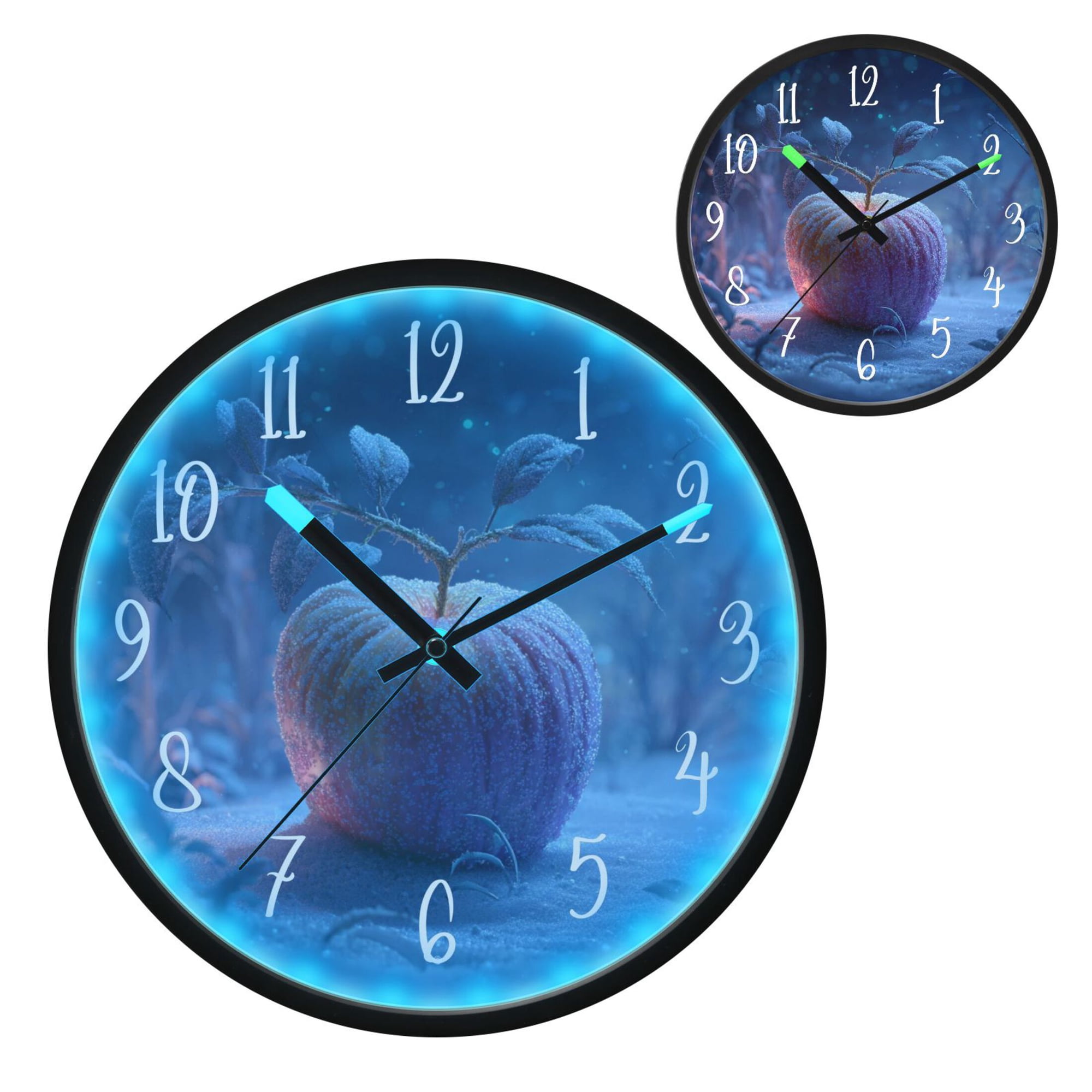 Voice Controlled Luminous Clock LED Night Light 12 Inch Silent Wall Clock Suitable for Bedroom and photo Voice Controlled Luminous Clock LED Night Light 12 Inch Silent Wall Clock Suitable for Bedroom and