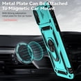 thumbnail image 3 of for iPhone XR Case with Camera Lens Cover HD Screen Protector, Dual Layer [15 FT Military Grade Drop Protection] Magnetic Ring Holder Kickstand Protective Phone Case for iPhone XR 6.1 inch (Mint), 3 of 17
