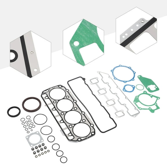 Engine Gasket Set for YANMAR KOMATSU 4TNE98 4D98E, Iron and Rubber, OEM 729902-92610, Direct Replacement, , Anti-Corrosion