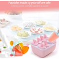 thumbnail image 5 of Molde para helado, moldes reutilizables para paletas de helado, molde para paletas de helado sin BPA, moldes de silicona para paletas de helado, para niños y adultos (rosa), 5 of 5