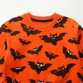 thumbnail image 4 of Baby Boy Fall Outfit Halloween Pumpkin Shirt Long Sleeve Glow In Dark Skeleton Tops Halloween For Infants, 4 of 5