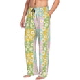 thumbnail image 2 of Xecao Daisies Flowers Men's Straight Lounge Pajama Pants: The Ultimate in Comfortable Sleepwear, 2 of 9