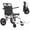White L, variant on Tereitr Portable Folding Transport Wheelchair, Ultra Lightweight 14 lbs Travel Wheelchair with Telescopic Handle & 12 Inch Rear Wheels for Adults and Seniors, Supports 265 lbs