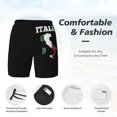 thumbnail image 3 of Mens Italy Map Flag Swimming Trunks with Compression Liner Beach Quick Dry Swim Shorts, 3 of 6