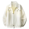 thumbnail image 6 of Men's Bomber Jacket Windbreak Jackets Rain Jacket Casual Loose Fit Zip-up Lightweight Golf Jacket with Side Pockets, 6 of 7