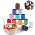 thumbnail image 2 of Rompecabezas Montessori para niños YONGSHENG Bola y Taza 12 colores, 2 of 5
