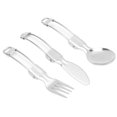 thumbnail image 4 of Stainless Steel Tableware, Multi Purpose Stainless Steel Folding Cutlery Set  for Outdoor, 4 of 7