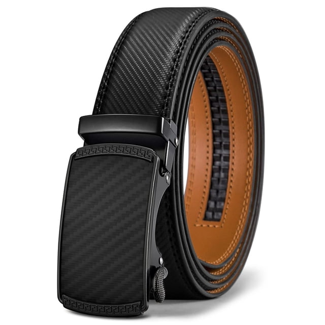 Cinturón de hombre, cinturón de trinquete con cierre automático, 110 cm
