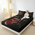thumbnail image 4 of jejeloiu Gong Shelf Twin Sheet Sets,Musical Instrument Twin Fitted Sheet,Music Rock Flat Sheet For Girls Boys,Ultra Soft Home Decor,3-Piece, 4 of 7