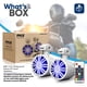 thumbnail image 2 of Pyle Altavoces todoterreno impermeables Bluetooth – Sistema de sonido de woofer de grado marino de 3,5 pulgadas y 40 W con luz RGB, altavoz estéreo de audio para exteriores de rango completo para moto, 2 of 5