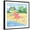 Black Frame, variant on Art.com Beach Chair Flamingo Art Print by Paul Brent, 16" x 16"