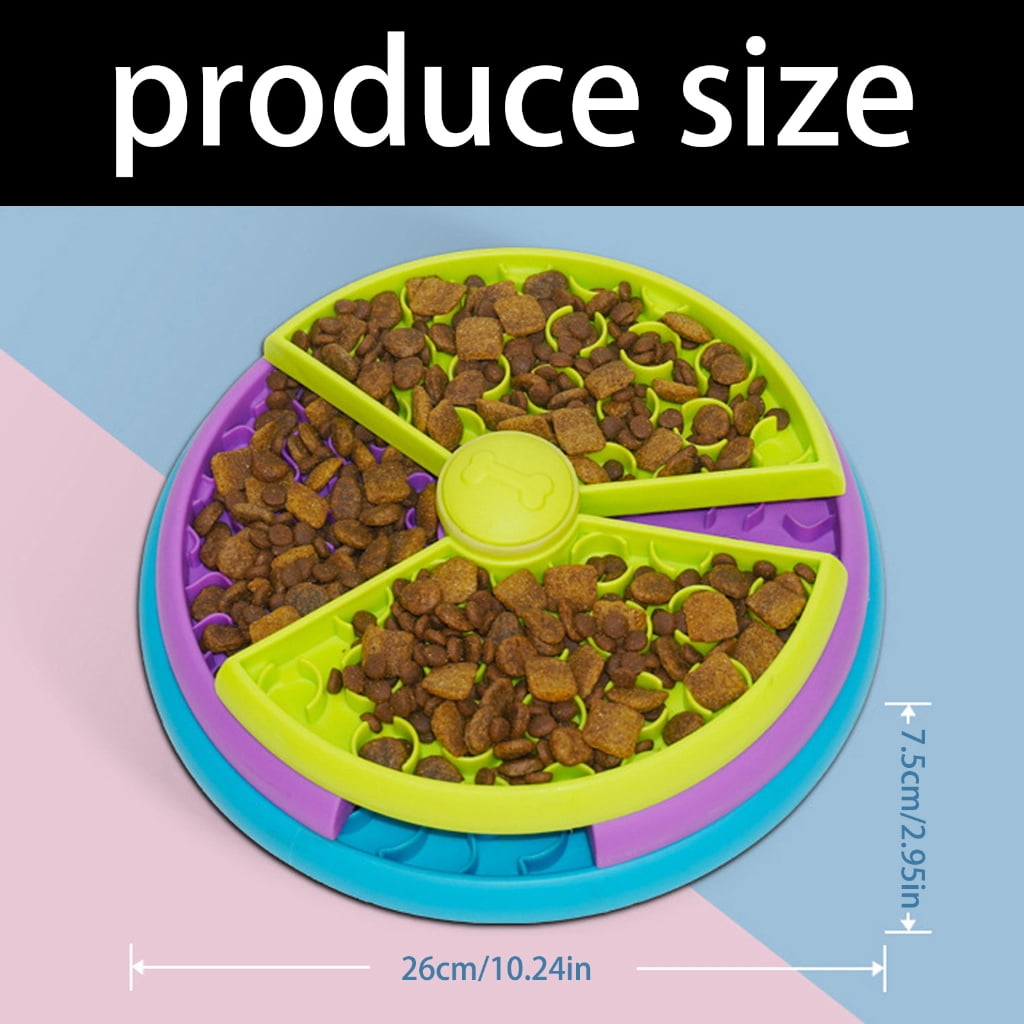Miiottaa Dog Treat Puzzle Slow Feeder Enrichment Smooth Round Toy Prevent Obesity