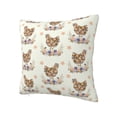 thumbnail image 2 of Wukai Flower Chicken Premium Polyester Fleece Pillow Covers with Hidden Zipper Closure,Luxuriously Soft and Durable-12"x12", 2 of 7
