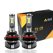 Alla Lighting 10000lm HB1 9004 LED Bulbs P29t Base Dual High Low Beam 6000K