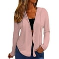 thumbnail image 6 of ZJXFGS Women's Lightweight Zip Up Hoodies Long Sleeve Thin Casual Hooded Jacket Lightweight Hoodies with Pocket Pink L, 6 of 7