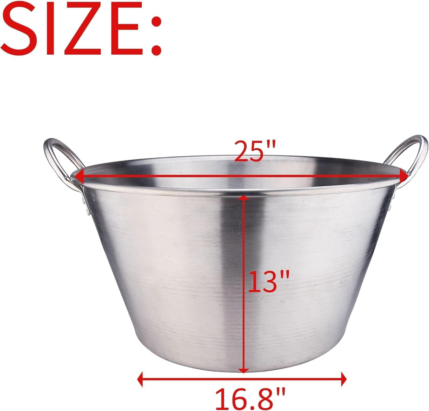 ARC Stainless Steel Mexican Cazo Para Carnitas With 200,000 BTU Propane Stove,Great for Carnitas, Braising, Seafood Boiling, Inoxidable Wok comal Fry,For Outdoor Cooking (69QT)