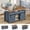Blue, variant on Farmhouse Lift Top Coffee Table with Large Storage and Hidden Compartment, Multi-Function Convertible Coffee Table for Living Room