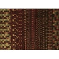 thumbnail image 1 of Ahgly Company Indoor Rectangle Abstract Brown Modern Area Rugs, 2' x 5', 1 of 4