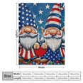 thumbnail image 4 of Fenyluxe Gnomes Heart Soft Throw Blanket Flannel Bed Throw Cozy Lightweight Plush Gifts All Seasons Independence Day Blanket Exquisite Gift 50x60in, 4 of 6