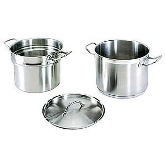 16 QT COMMERCIAL STAINLESS STEEL DOUBLE BOILER