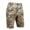 thumbnail image 5 of Men's Sports Camouflage Cargo Shorts with Multiple Pockets and Adjustable Waistband Featuring Tactical Design for Hiking Trails Outdoor Adventures Game Days Army Green L, 5 of 5