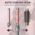thumbnail image 4 of 3-in-1 Automatic Rotating Curling Iron & Thermal Brush Set with Interchangeable Ceramic Barrels, Heat-Up, 6 Heat Settings for All Hair Types, 4 of 6