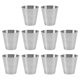 thumbnail image 5 of BRIGHTFUFU 10pcs tazas de acero inoxidable tazas de bebidas apilables tazas de bebidas portátiles tazas de cerveza para acampar, 5 of 7
