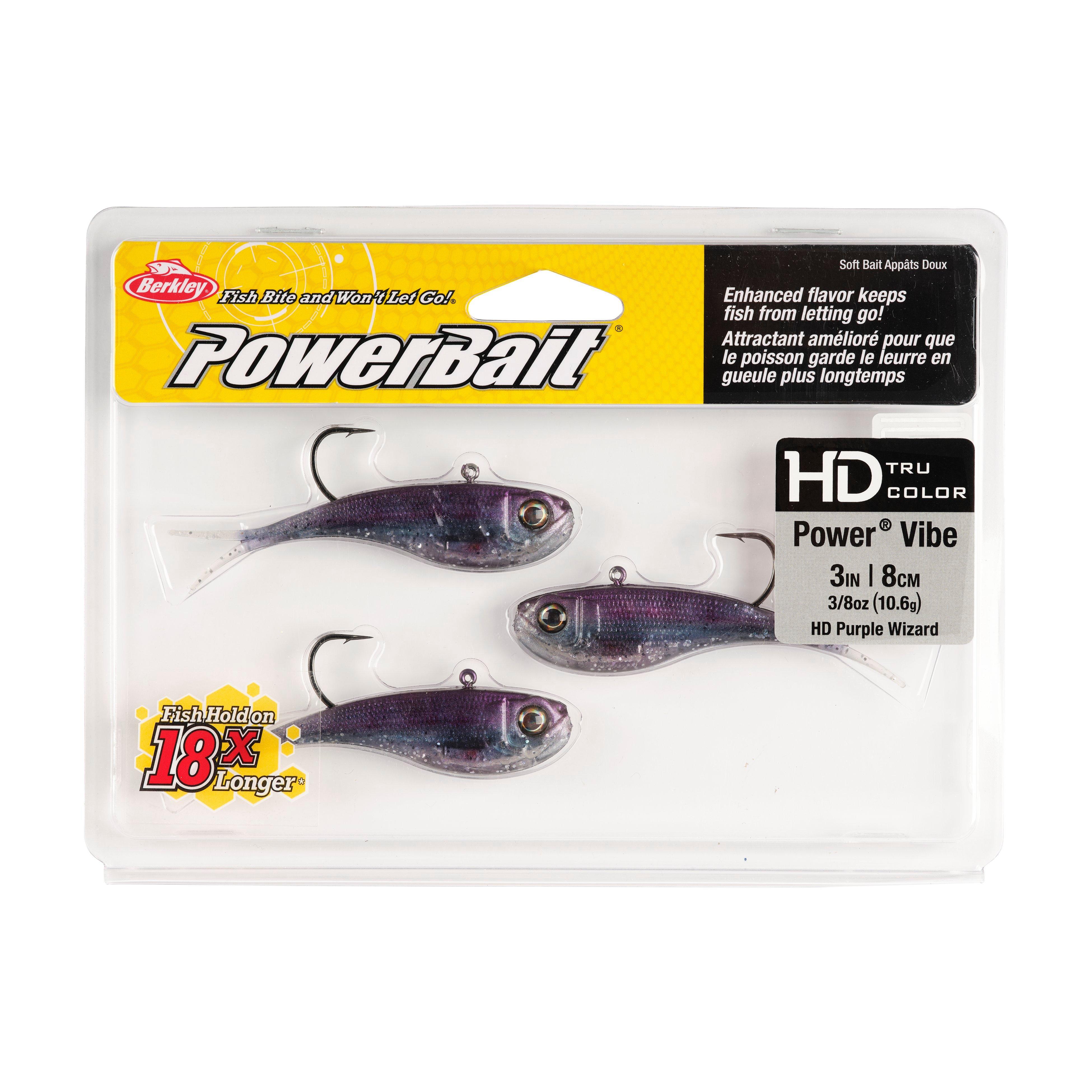 Berkley PowerBait® Power® Vibe, 3 in, HD Purple Wizard