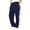 Navy, variant on Kids Side Stripe Sweatpants, Elastic Waist Loose Fit Trousers, Casual Unisex Everyday Bottoms