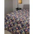 thumbnail image 2 of Paisley Down Alternative Comforter, Floral Ornamentals Repetitive Eastern Buta Pattern, Microfiber Quilt for All Season, 5 Sizes, Blue Violet Multicolor, by Ambesonne, 2 of 3