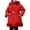 Red, variant on WhouRiu Toddler Girls' Winter Coat Warm Thickened Trim Hooded Long Coat Kids Thermal Windproof Puffer Coats Red,Sized 3-4