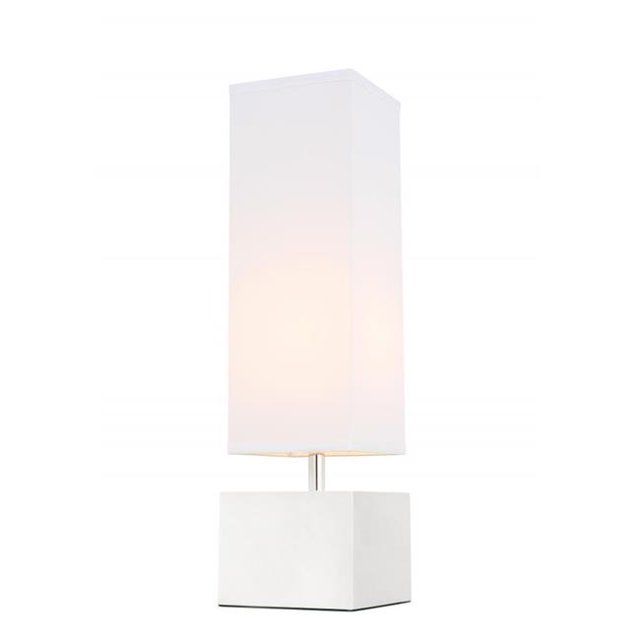 Elegant Decor TL3049PN Nikki 1 Light Polished Nickel Table Lamp