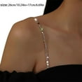 thumbnail image 3 of Rhinestones Bra Strap Pearls Crystal Invisible Shoulder Straps Lingerie Accessories Bras Shoulders Chains for Womens, 3 of 8