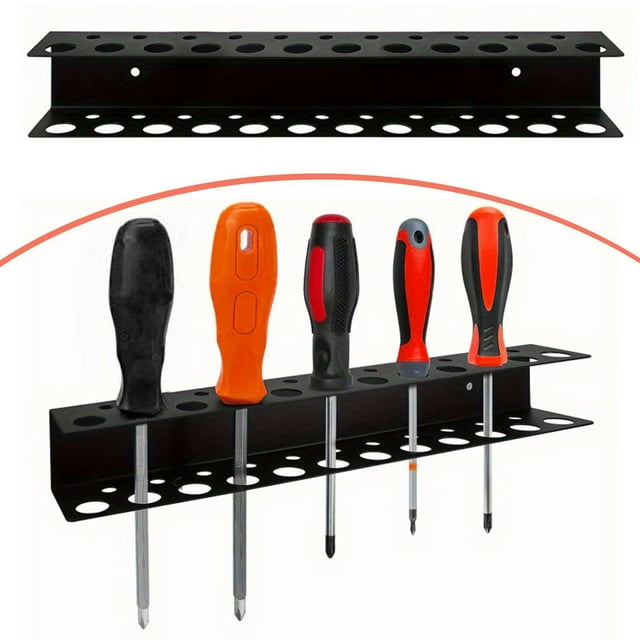 Organizador de Destornilladores, Soporte para Herramientas de Reparación, Montaje en Pared, Multiusos, 33 Agujeros, Soporte para Herramientas Manual,