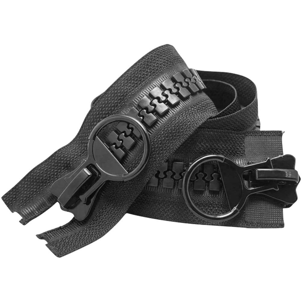 Heavy Duty Zipper 150cm Dual Separating Zipper For Jacket Coat Sewing