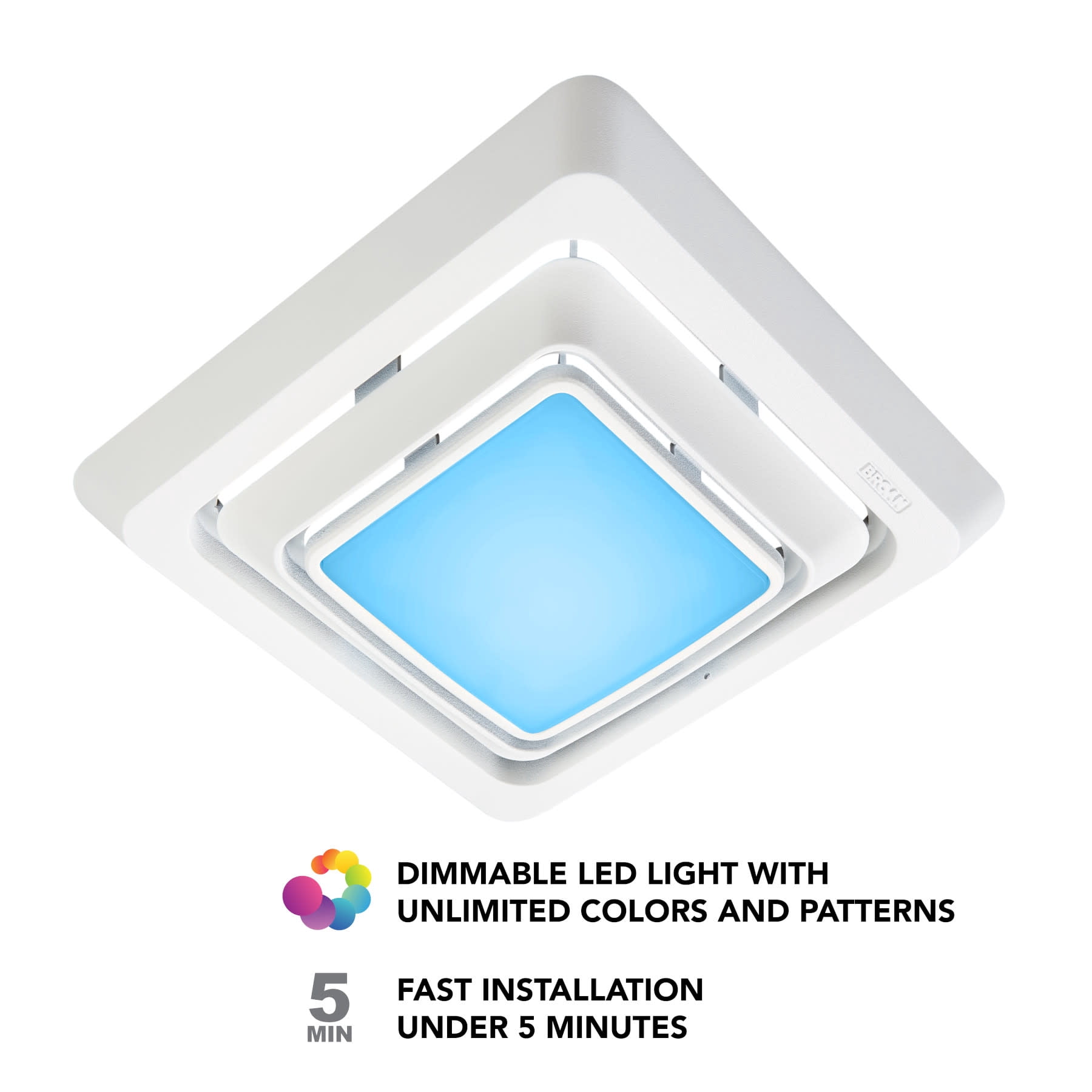Broan-NuTone FG600RGBS Exhaust Fan Cover for Bathroom, White