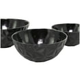 thumbnail image 4 of DecMode 14", 12", 10"W Round Faceted Black Aluminum Decorative Bowl, Set of 3, 4 of 7