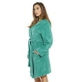 thumbnail image 3 of Just Love Women's Hooded Velour Robe – Soft Plush Lounge Robe with Animal Ears, 3 of 4