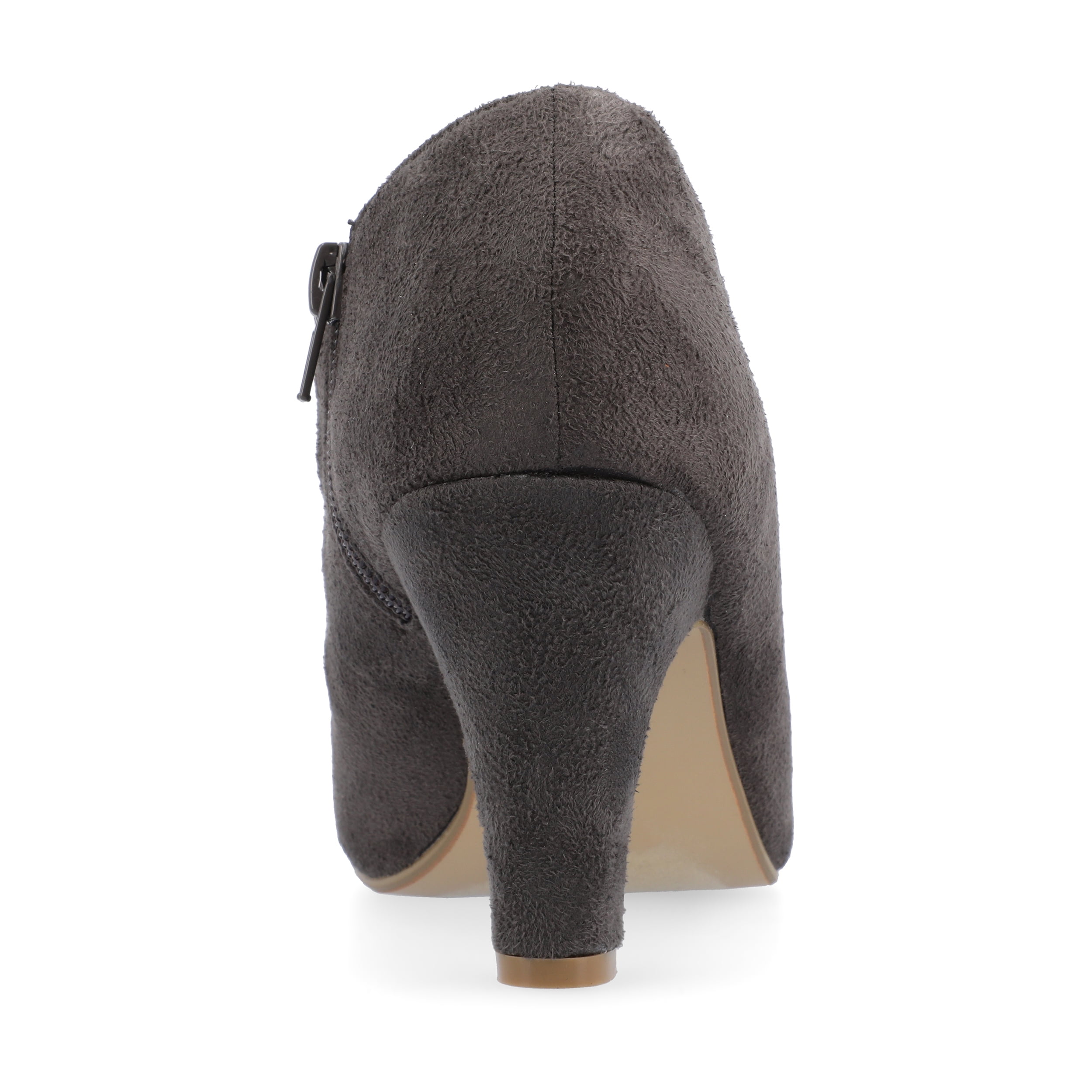 Journee Womens Piper Inside Zip Block Heel Booties, Widths Available