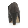 thumbnail image 4 of Journee Womens Piper Inside Zip Block Heel Booties, Widths Available, 4 of 10