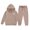 Z144 Khaki, variant on Likimi Toddler Child Girls 2 Piece Outfit Hearts Print Hooded Pocket Long Sleeve Sweatshirt With Pants Spring Autumn Fashion Clothes Set Black Size 2-3 Years