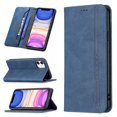 thumbnail image 1 of Iphone 11 Case Wallet Magnetic Closure Foldable Protective Anti-theft Brush Cover - Blue, 1 of 5