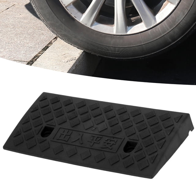 Portable Plastic Curb Ramp, 5cm Thickness Loading Dock Supplies, Threshold Ramp For Car Vehicle Driveway