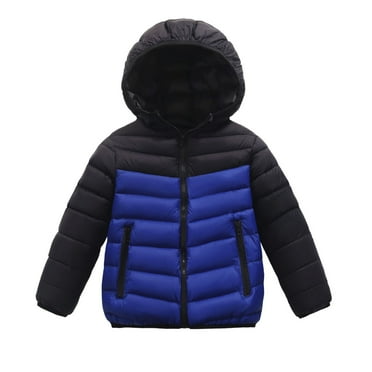 WOYY Little Boys Down Coat Winter Puffer Jacket Warm Quilted Outerwear, Sizes 6-7