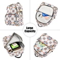 thumbnail image 5 of FORMRS Mini Backpack Purse for Women Travel Daypack Casual Shoulder Bag, Blue Abstract Pattern, 5 of 7