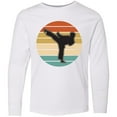 thumbnail image 3 of Inktastic Karate Martial Arts Silhouette Long Sleeve Youth T-Shirt, 3 of 5