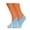 S4- Light Blue off White, variant on Crochet Hand Knit Slippers for Women Socks 1 Pair Shoe Size 5-7 (S6- Salmon Pink of White)