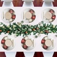 thumbnail image 7 of Ryvnso Christmas Balls Round Plate Mats Dining Table Placemat Set of 4 for Holiday Decoration, 7 of 7