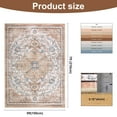 thumbnail image 2 of Area Rugs 5'x7', Yamaziot Washable Rug, Area Rug for Living Room Bedroom Dining Room, Non Slip Vintage Boho Oriental Farmhouse Accent Carpet, 2 of 6
